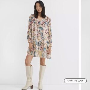 Garden Ruffle Mini Flounce Dress